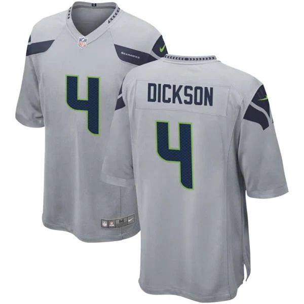 Men Seattle Seahawks 4 Michael Dickson Nike Grey Player Game NFL Jersey